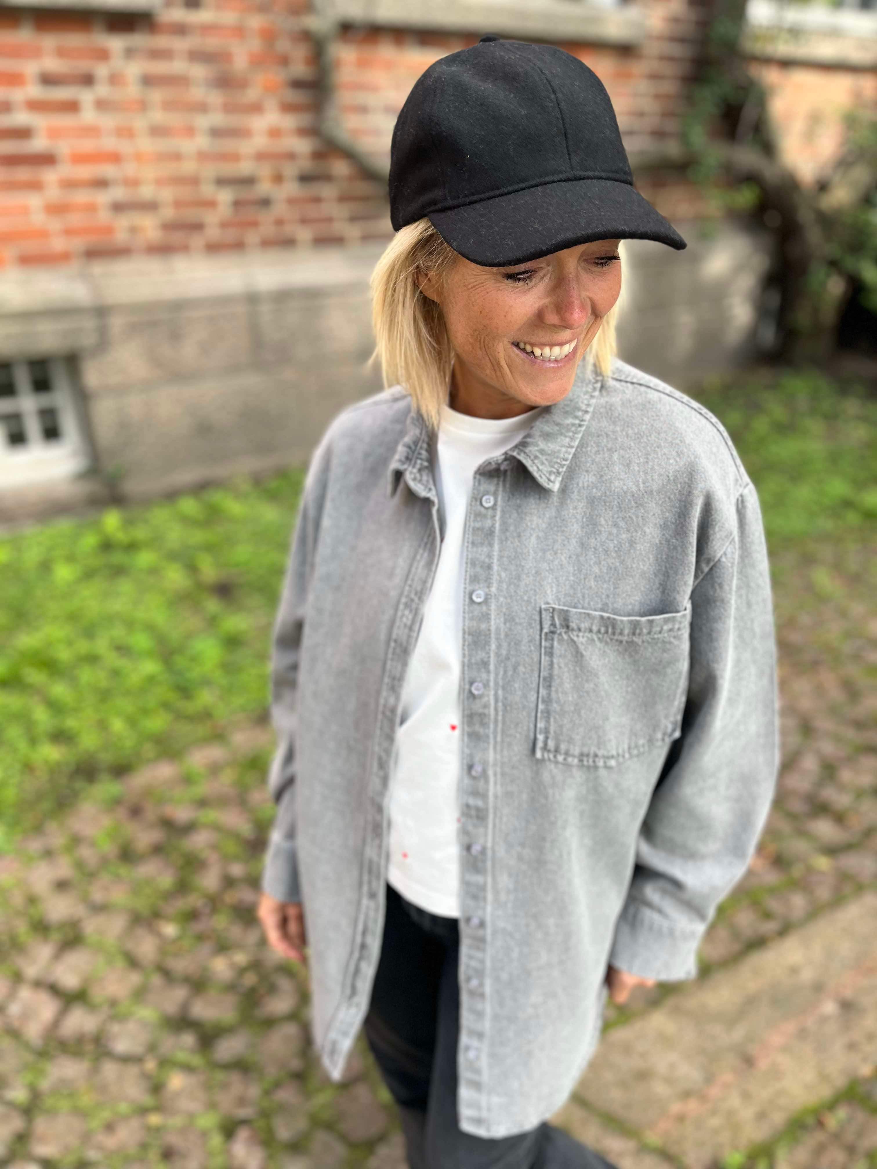 PCMAISIE Denim Shirt - Grey Denim